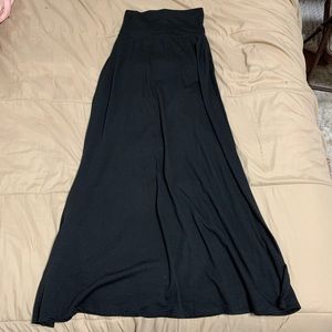 Black maxi skirt